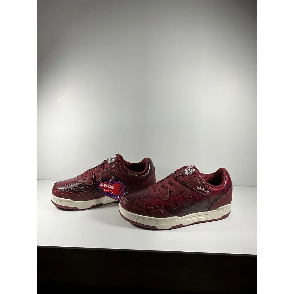 Patrick Ewing Rebound Mens Burgundy Snakeskin Low Top Sneakers 8.5 1RMSN06-117
